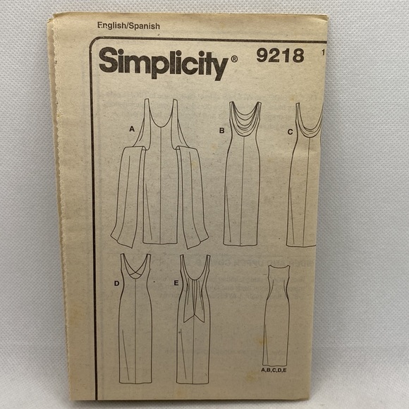 Simplicity 9218 Woman’s Formal Sleeveless Fitted Dress Sizes 6-16 Pattern Uncut - Picture 11 of 14